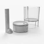 Tafée Bowle Series II main image displaying the 300ml glassware, the Bowle Puck, and the Standard Stem
