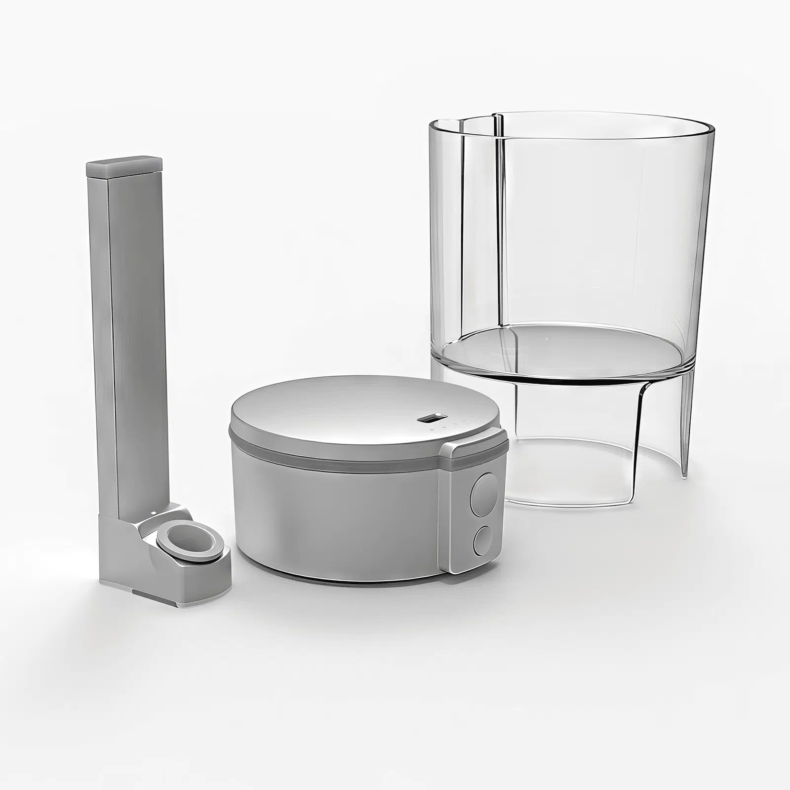 Tafรฉe Bowle Series II main image displaying the 300ml glassware, the Bowle Puck, and the Standard Stem