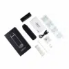 XVape Aria Plus Whats Included: four swabs, charging cable, pipe cleaner, user manual pictured