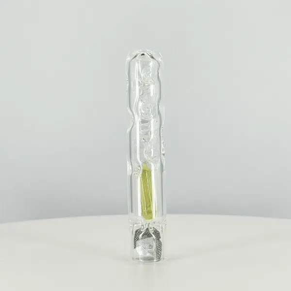Glass Charlie Tinymight Standard Cooling Stem Rolled Lime Drop