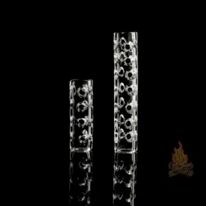 Ruby Pearl Co. Hollow Quartz Pillar with Holes