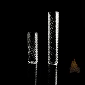 Ruby Pearl Co. Hollow Quartz Pillars Spiral