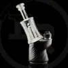Iridescent Glass Clear Encased Opal Puffco Peak Attachment
