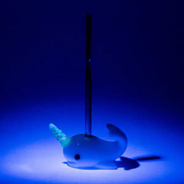Empire Glassworks Radioactive Narwhal dabber