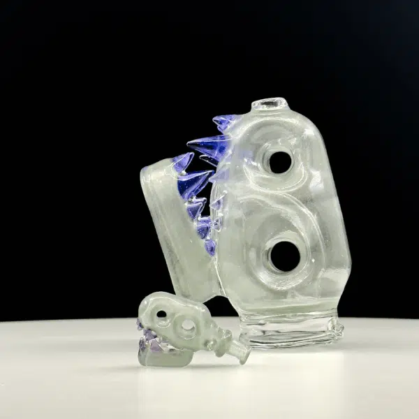 Enuff Glass Dino Peak Attachment Flourish Purple Teeth