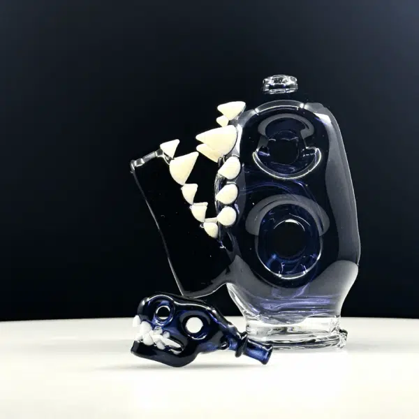 Enuff Glass Dino Peak Attachment Black White Teeth