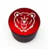 Bear Quartz 60mm 4-Piece Aluminum Grinder - Red - Assembled