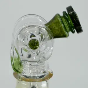 Ery Glass Switch Go Double Disc Torus Argent Green Macro 1