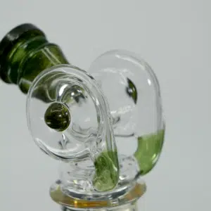 Ery Glass Switch Go Double Disk Torus Argent Green Macro 3