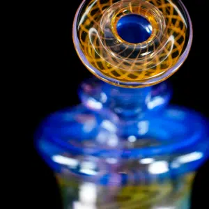 Gatez Glass Rewig Bloopcycler Dab Rig Neo Opal Mouthpiece Macro